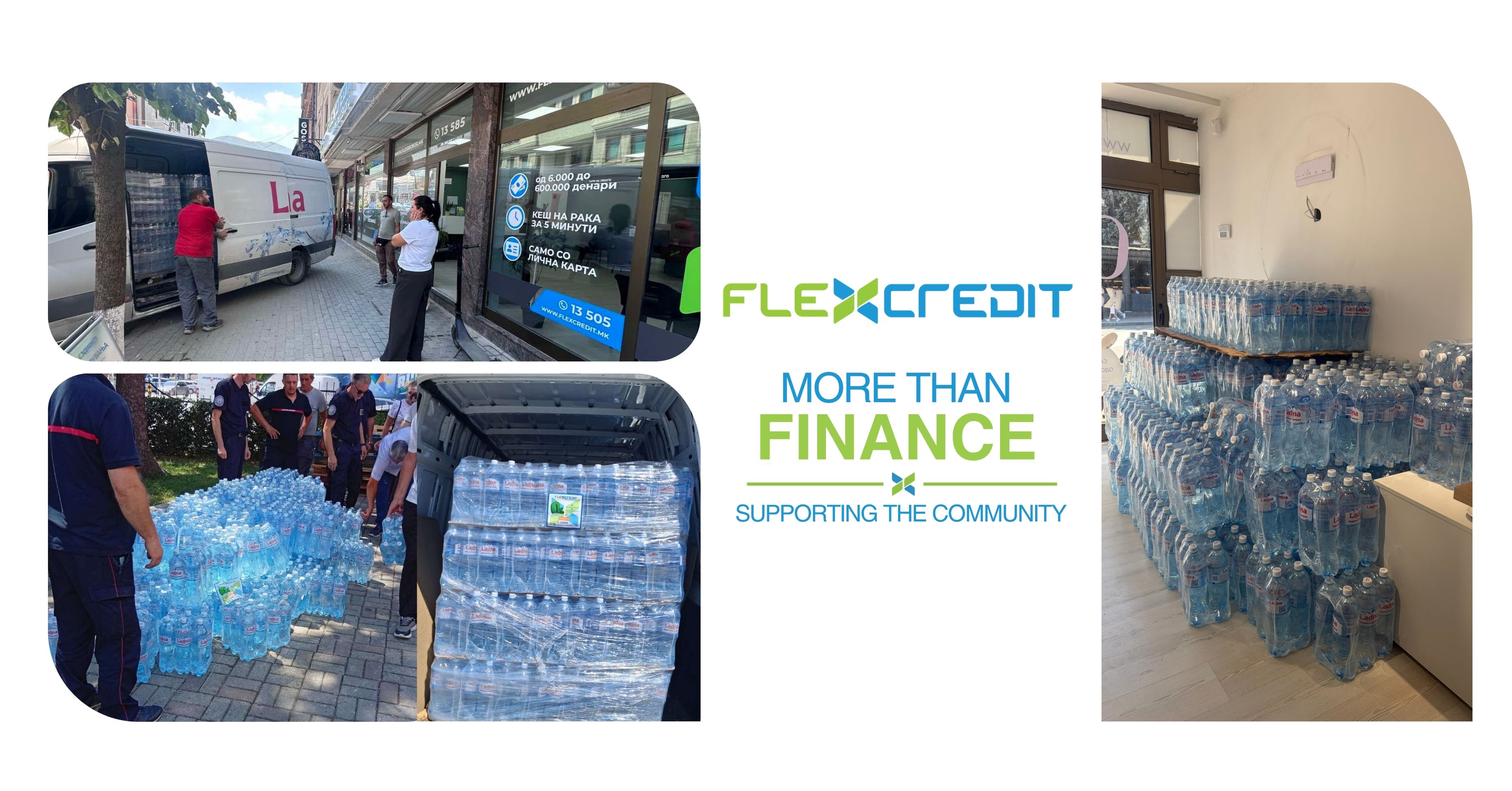 Flex Credit дари 10 тона питейна вода 